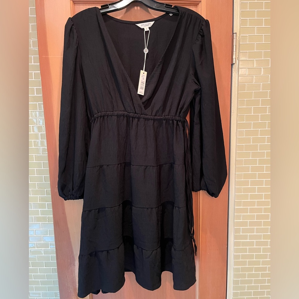NWT! Max Studio London Black Long Sleeve Dress / Size S 🖤🖤
